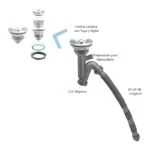Cespol Flexible con Contracanasta para Fregadero Meer CESP-001 - Imagen 2