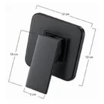 Monomando para Regadera Negro Mate Meer MZR-005M - Imagen 2