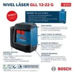 Nivel Láser de Líneas Verde 12 Metros Bosch GLL 12-22 G - Imagen 8