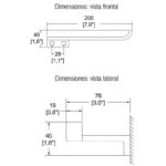 Porta Papel Cromo Access Helvex ACC-117 - Imagen 3