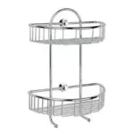 Repisa de Rejilla Semicircular Doble Cromo REJ-03 Helvex