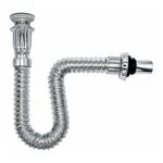 Céspol Flexible para Lavabo con Contra de Cierre Giratorio y sin Rebosadero Meer CESPFL-CR2