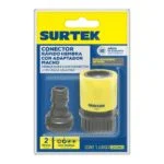 Juego de Conectores con Sistema Click y Adaptador Macho-Hembra 3/4" Surtek 130382 - Imagen 2
