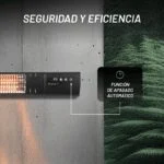 Calentador de Halógeno Eléctrico para Exteriores 1500W Nuur CALEXEL - Imagen 5