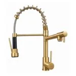 Monomando Flexible para Fregadero Dorado Meer MZM8125F