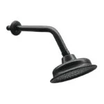 Regadera con Brazo y Chapetón 5" Negro Mate Meer RCT307