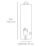 Calentador de Depósito 152 Litros (40 Galones) Gas LP 4 Servicios Rheem 29V40/393476 - Imagen 4
