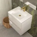 Gabinete Suspendido Primmo Nevis 60cm 2 Cajones con Lavabo Helvex PRIMMO 60 2C NEVIS - Imagen 3