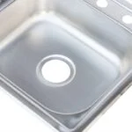 Fregadero de Empotrar Escurridor Izquierdo 100 x 50 x 15cm Acero Inoxidable Satinado Meer TSEI10050 - Imagen 3