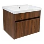 Gabinete Suspendido Aldama Bento Parota 50x38x40cm con Lavabo Neo Concepto MB1P500P - Imagen 2
