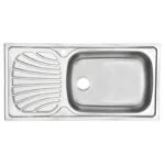 Fregadero Empotrar Escurridero Izquierdo 100 x 50 x 17.2 cm Tramontina 93856615