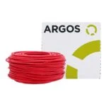 Cable RoHS THW-LS/THHW-LS Calibre 10 AWG Rojo Caja de 100 metros Argos 1100101