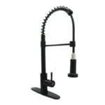 Monomando para Cocina Negro Mate Metalflu 04016