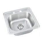 Tarja Sencilla Empotrar 38 x 38 x 15cm Acero Inoxidable Satinado Meer TS3838 - Imagen 2