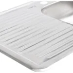 Fregadero de Empotrar Escurridor Izquierdo 80 x 50 x 15cm Acero Inoxidable Satinado Meer TSEI8050 - Imagen 3