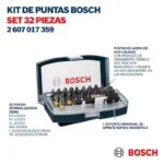 Set de Accesorios para Atornillar 32 Piezas Bosch 2607017359 - Imagen 8