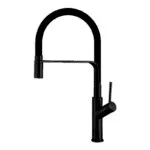 Monomando para Cocina Cuello Flexible Negro Mate Tecnobath TB09.084NEGRO