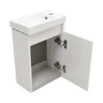 Gabinete Spot Plus 40X60cm Blanco Lacado con Monomando y Espejo 38x48cm Esbaño 92445 - Imagen 3