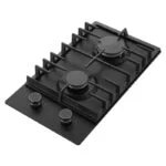 Parrilla Cristal Templado Negro Mate de 2 Quemadores Empotrable 29.5cm Nuur PARGA2VTM - Imagen 5