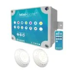 Kit para Piscina de 2 Minilight 18W Cable 5 Metros con Fuente y Controlador 111979