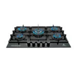 Parrilla Cristal Templado de 5 Quemadores Empotrable 76cm Supra 5Q-PG-76