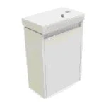 Gabinete Spot Plus 40X60cm Blanco Lacado con Monomando y Espejo 38x48cm Esbaño 92445 - Imagen 2
