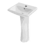 Lavabo de Pedestal Talas con Monomando Quadratta Proyecta LVPTALAS-QA01 - Imagen 3