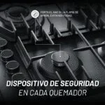 Parrilla Cristal Templado Negro Mate de 4 Quemadores Empotrable 59cm Nuur PARGA4VTM - Imagen 8