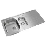 Fregadero Empotrar 100 x 50 cm 2 Tarjas 1 Escurridero Derecho Universe 60 T-XP 1½B 1D Teka 115140002