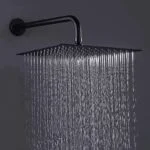 Regadera con Brazo y Chapetón 8" Negro Mate Meer RCT104 - Imagen 2
