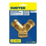 Adaptador de Bronce Tipo "Y" para Manguera 3/4" Surtek 130334 - Imagen 2