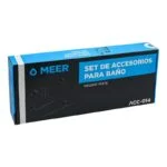 Juego de Accesorios 4 Piezas Negro Mate Meer ACC-014 - Imagen 5