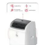 Aire Acondicionado Portátil 1 Tonelada (12,000 BTU/h) 115V Enfriamiento y Calefacción Rheem RPAI-CHN12H - Imagen 5