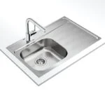 Fregadero Empotrar 80 x 51 cm 1 Tarja 1 Escurridero Derecho Total Galaxy 800 T-XP Teka 08921132 - Imagen 2