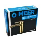 Monomando para Lavabo Dorado Meer MZM4146 - Imagen 5