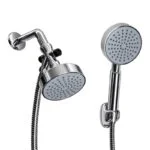 Regadera Redonda con Brazo y Teléfono 6" Meer RS304