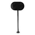 Regadera de Chorro Fijo con Brazo y Chapetón Obsidiana H3005-TR035-OB Helvex - Imagen 3
