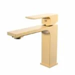 Monomando Corto para Lavabo Brushed Gold ROW 16.3cm Tecnobath TB43.011BG
