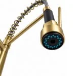 Monomando Flexible para Fregadero Dorado Meer MZM8125F - Imagen 3