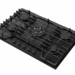 Paquete Campana de Pared Doble Cristal Templado Negro Mate 76cm + Parrilla Cristal Templado Negro Mate de 5 Quemadores Empotrable 76cm NUUR - Imagen 5