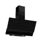 Campana de Pared Doble Cristal Templado Negro Mate 76cm Nuur CAMEXPA76VTM