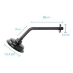 Regadera con Brazo y Chapetón 5" Negro Mate Meer RCT307 - Imagen 4