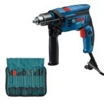Rotomartillo de 1/2" 650W Heavy Duty + 23 Accesorios Bosch GSB 13 RE