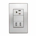Línea Córdoba Contacto Aterrizado y 2 Puertos USB Sanelec 4639