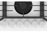Parrilla Cristal Templado Blanco de 6 Quemadores Empotrable 90cm Nuur PARGA6VTB-L - Imagen 2