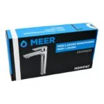 Monomando Alto para Lavabo Cromo Meer MZM4147 - Imagen 5