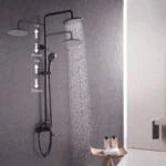Conjunto de Ducha con Desviador Negro Mate Tecnobath TB60.020NEGRO - Imagen 3