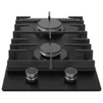 Parrilla Cristal Templado Negro Mate de 2 Quemadores Empotrable 29.5cm Nuur PARGA2VTM - Imagen 4