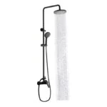 Conjunto de Ducha con Desviador Negro Mate Tecnobath TB60.020NEGRO