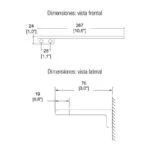 Toallero Sencillo Cromo Access Helvex ACC-109 - Imagen 3